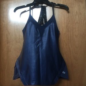 Navy Splits59 workout tank top